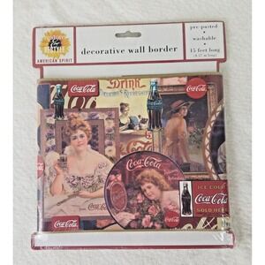Coca Cola Restore & Restyle American Spirit‎ 15'x3 Decorative Wall Border. NEW